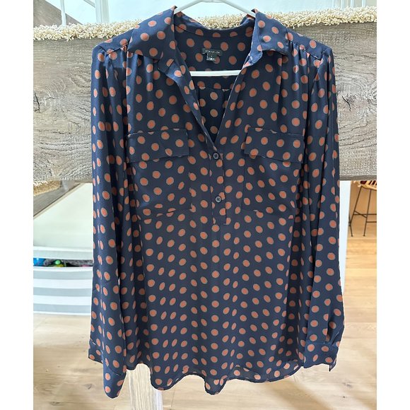 Ann Taylor Polka Dot Blouse - Picture 1 of 1